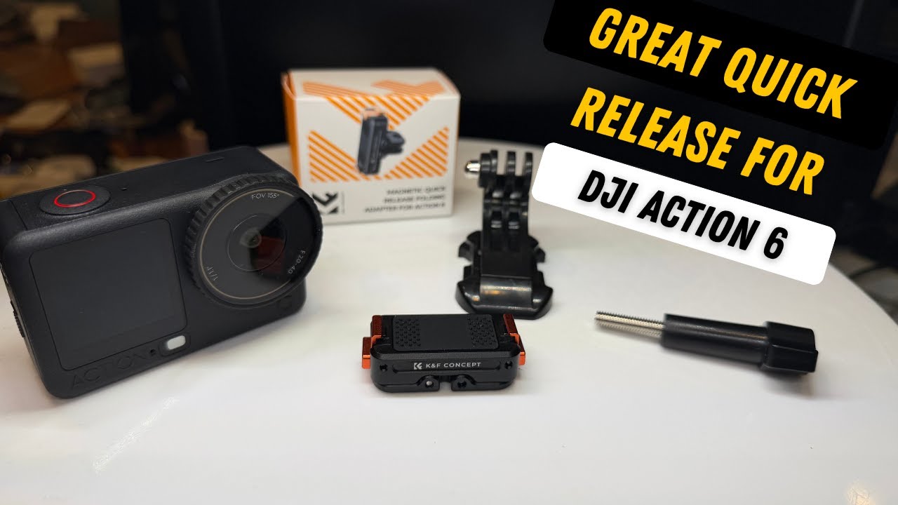 Stop Re-Mounting Your Camera — K&F Magnetic Quick Release for DJI Osmo Action 6 & Nano