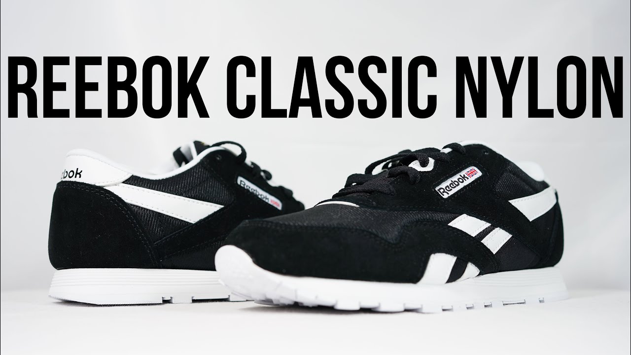 REEBOK CLASSIC CL NYLON (черно-белый): распаковка, обзор и на ногах