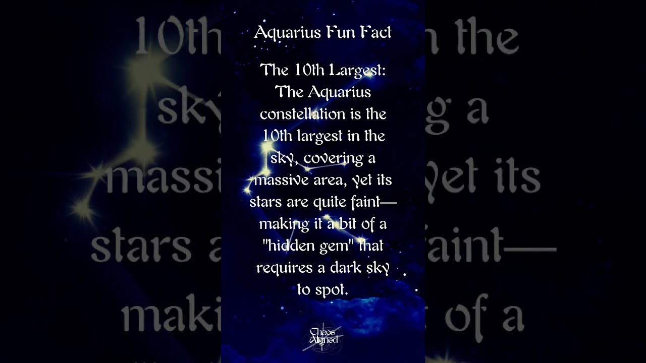 Aquarius Constilation 10th Largest Daily Quotes Zodiac Signs Daily Fun Facts Astrology 