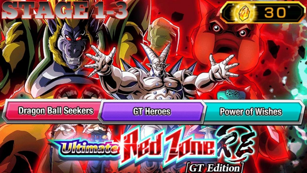 ALL MISSIONS COMPLETED! ULTIMATE RED ZONE REMAKE GT EDITION VS OMEGA - Dragon Ball Z Dokkan Battle