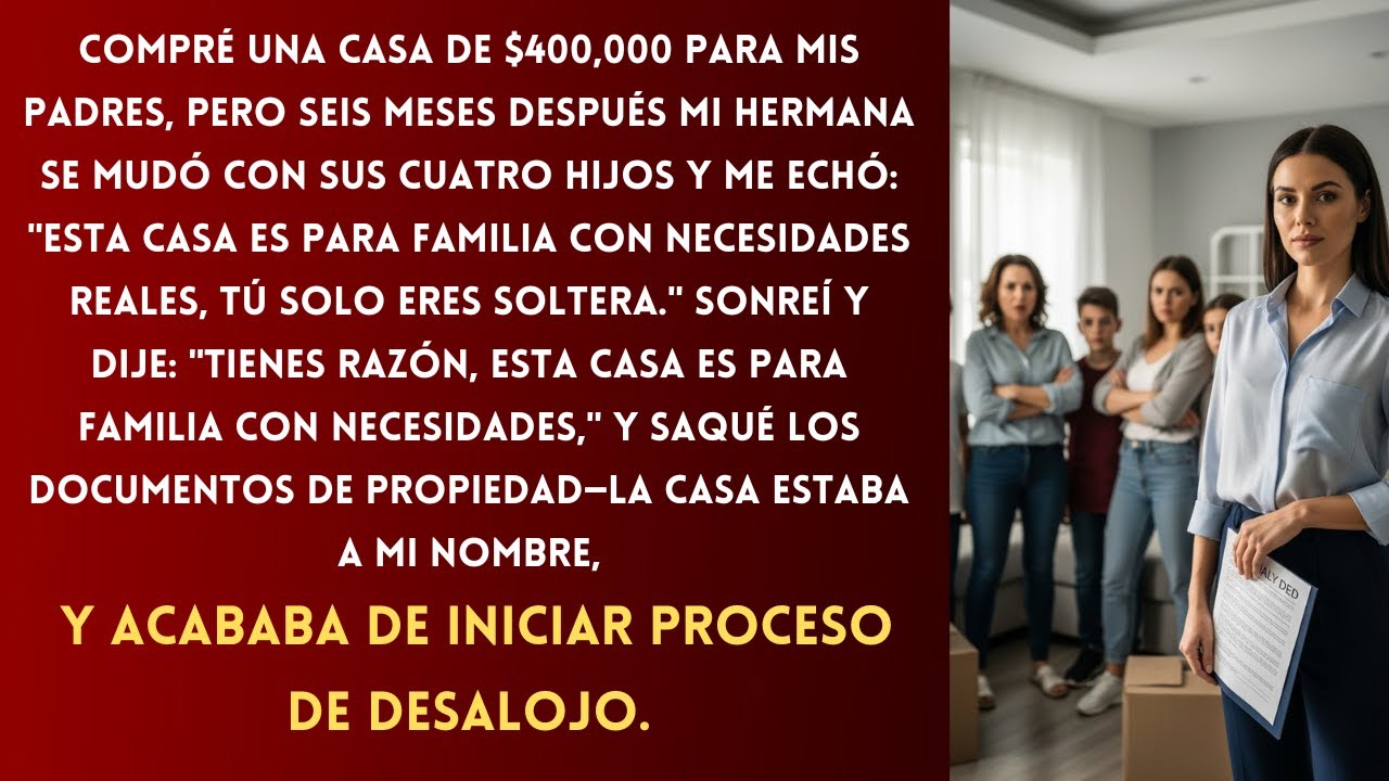 Compré Casa Para Mis Padres, Pero Dejaron Que Mi Hermana Se Mudara: 