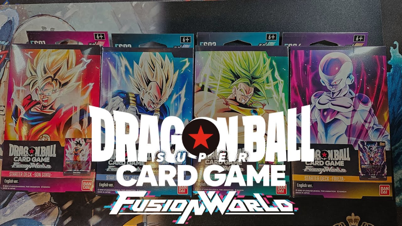 Dragon Ball Super Fusion World - Opening All 4 Starter Decks - FS01, FS02, FS03 and FS04