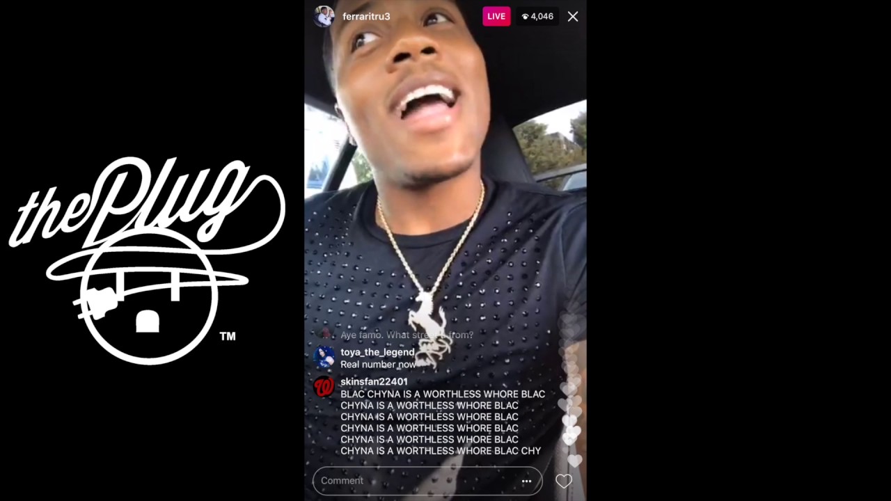 Blacc Chyna's boyfriend ferraritru talks about Rob Kardashian [instagram live]
