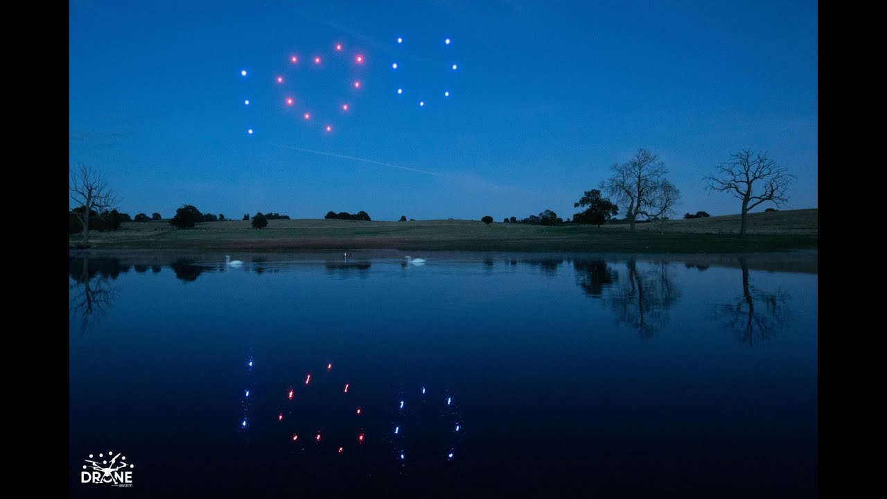 Wedding Drone Show - 20 drones - Elegance package
