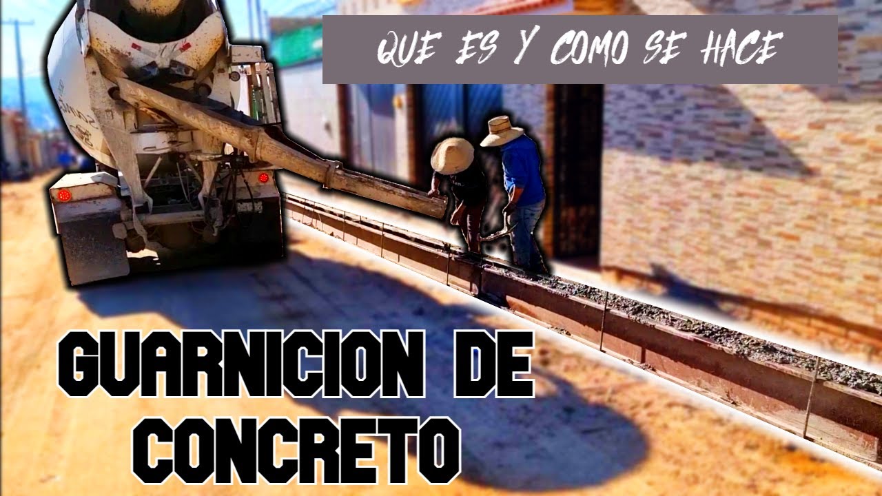 COMO SE CONSTRUYE UNA GUARNICION DE CONCRETO- TIPOS DE GUARNICIONES || LTCM EN CORTO