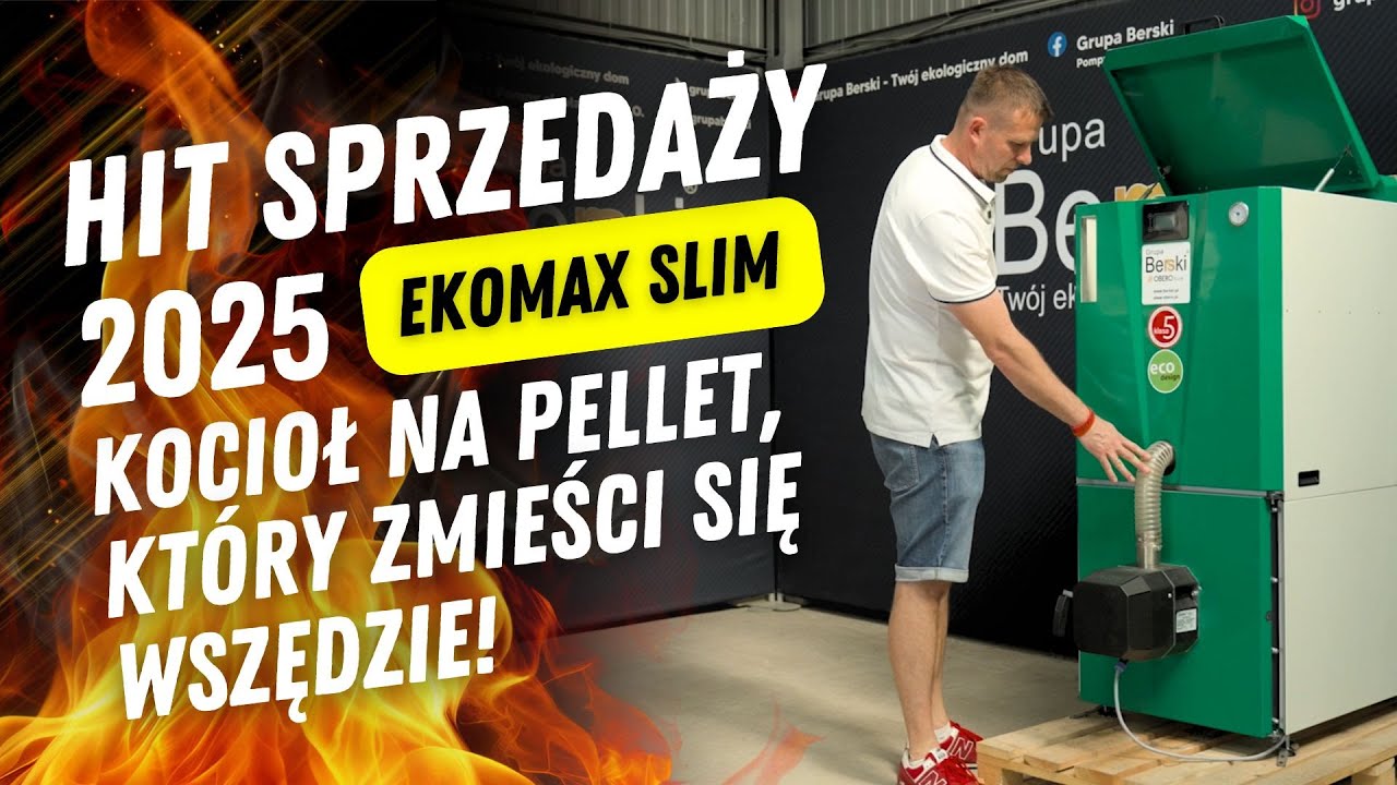 HIT sprzedaży 2025 Kocioł w wersji Slim na pellet, który zmieści się wszędzie! - Grupa Berski