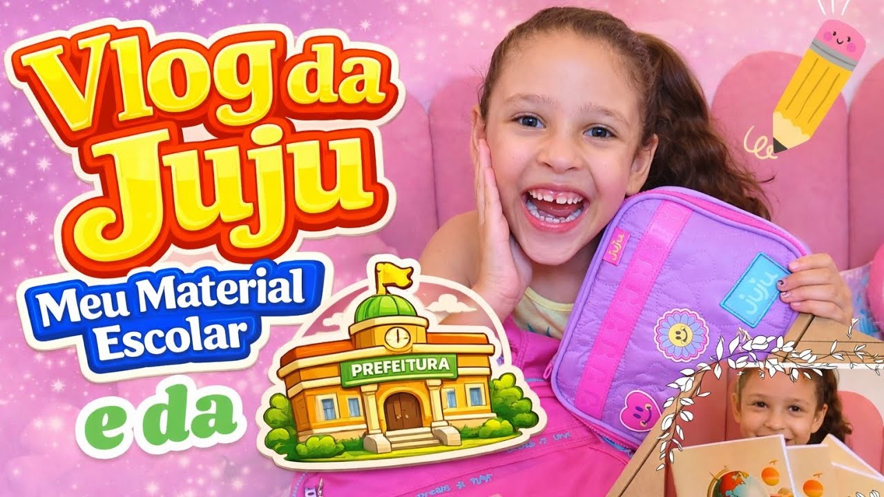 😱 VLOG DA JUJU | Meu MATERIAL ESCOLAR e da PREFEITURA 🎒 Volta as aulas 2026 