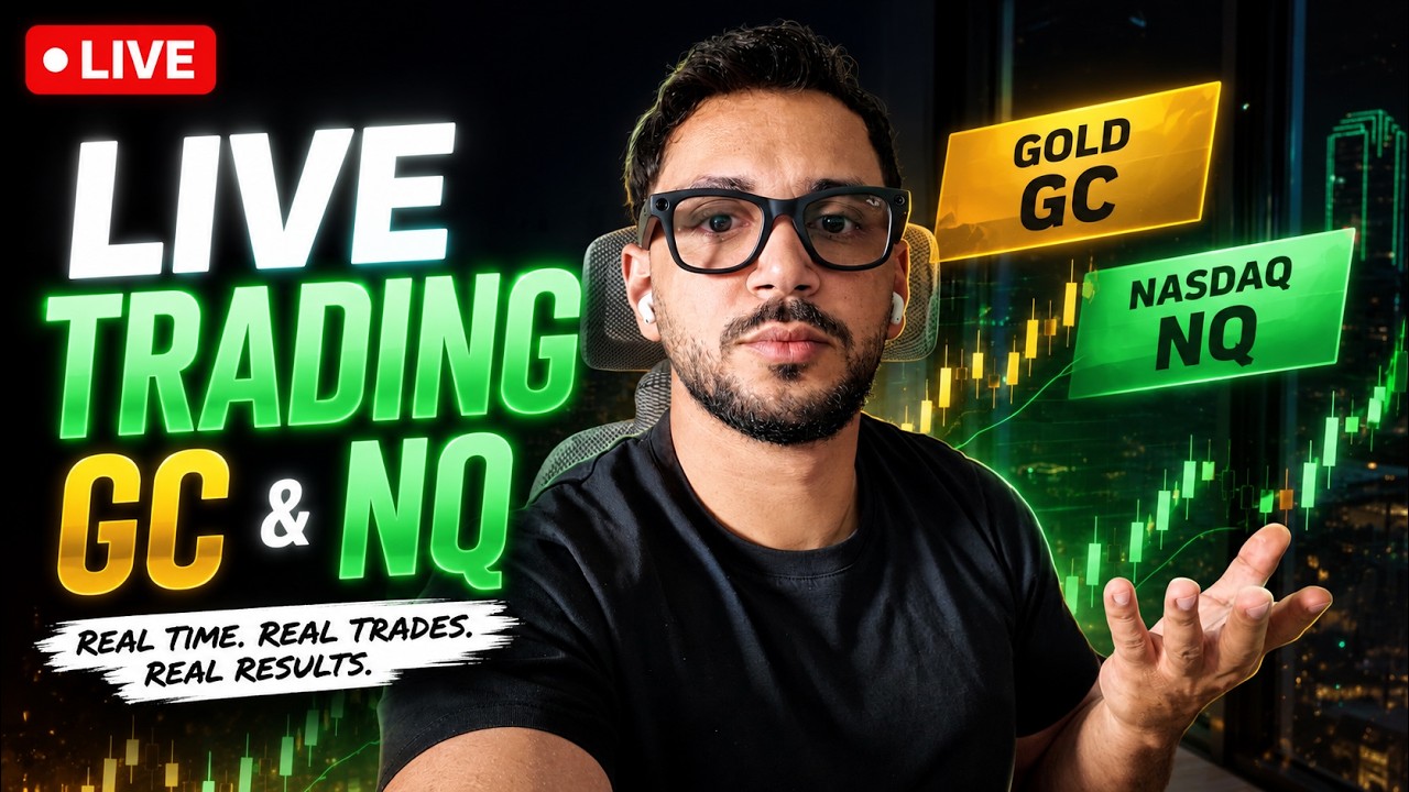 🔴 LIVE DAY TRADING | GOLD/NQ Volume Scalp