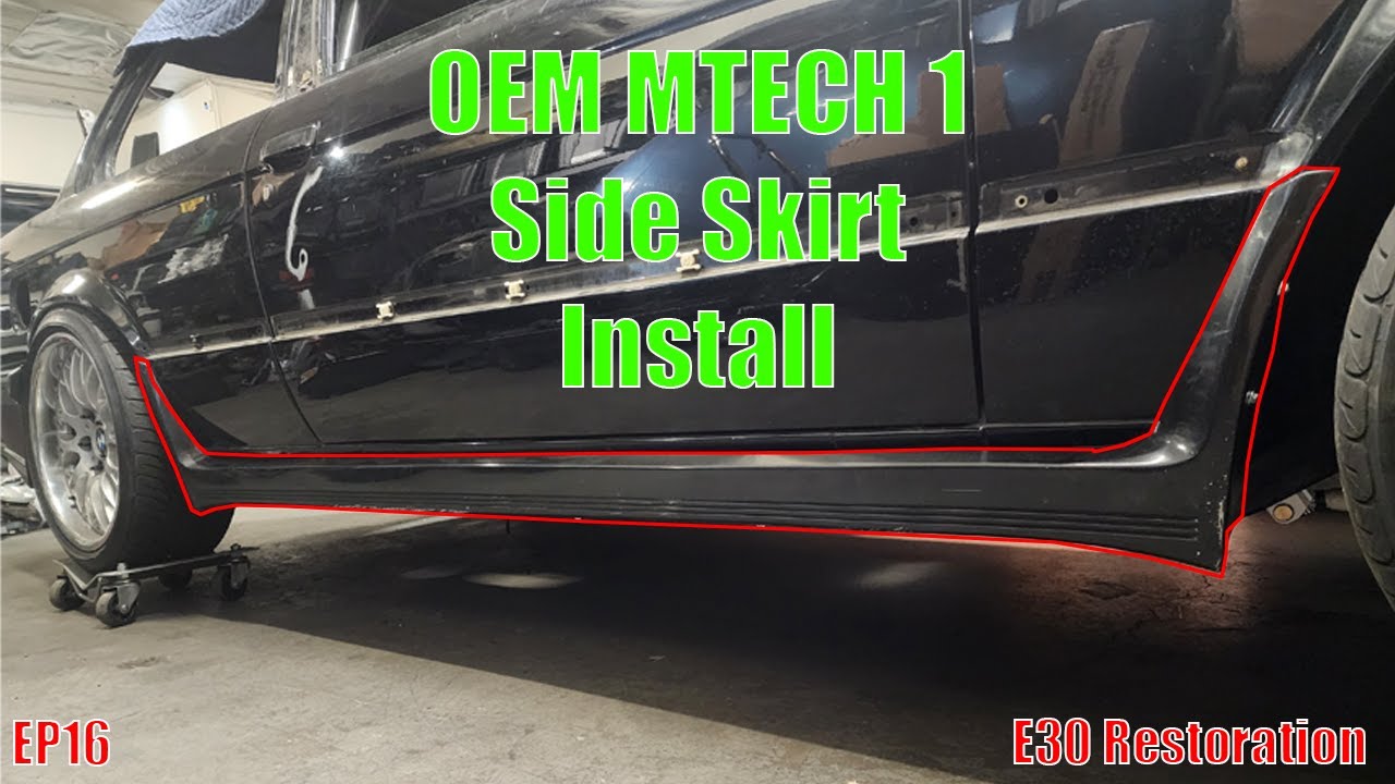 E30 Restoration EP16 | BMW E30 OEM MTech 1 Side Skirt Install