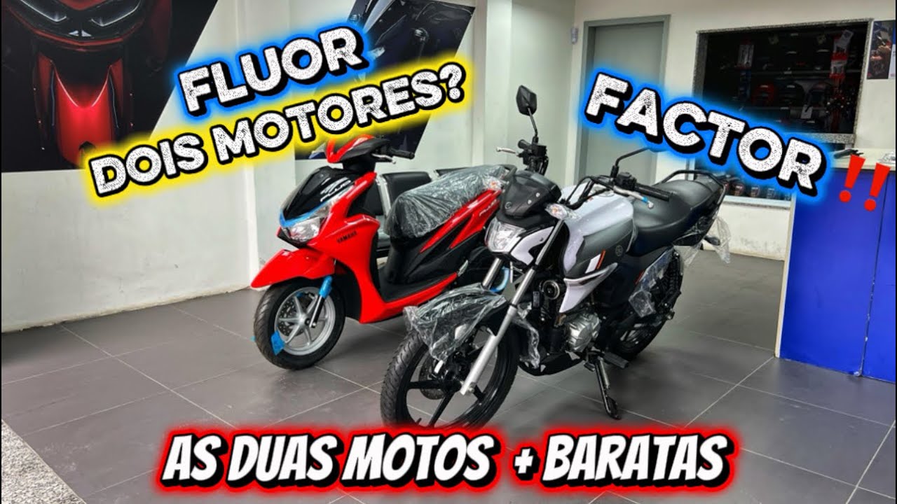 Fluo 125  híbrido e  Factor 150  econômicas e baratas 