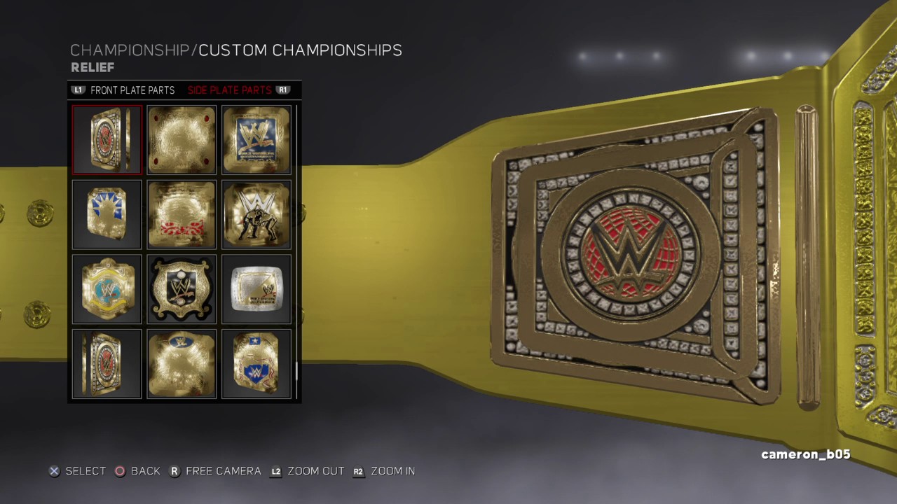 WWE 2K17 Gold WWE championship belt
