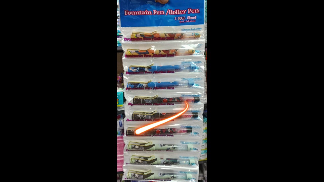 ✨Naruto fountain pen with Gillter 🖋️& New arrival 👉order_9942776344.
