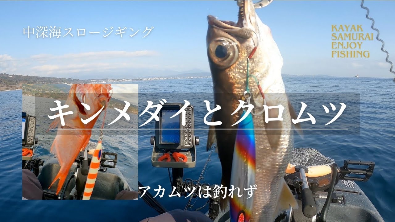 【中深海スロージギング】今日はキンメダイとクロムツ！アカムツは釣れず｜１月