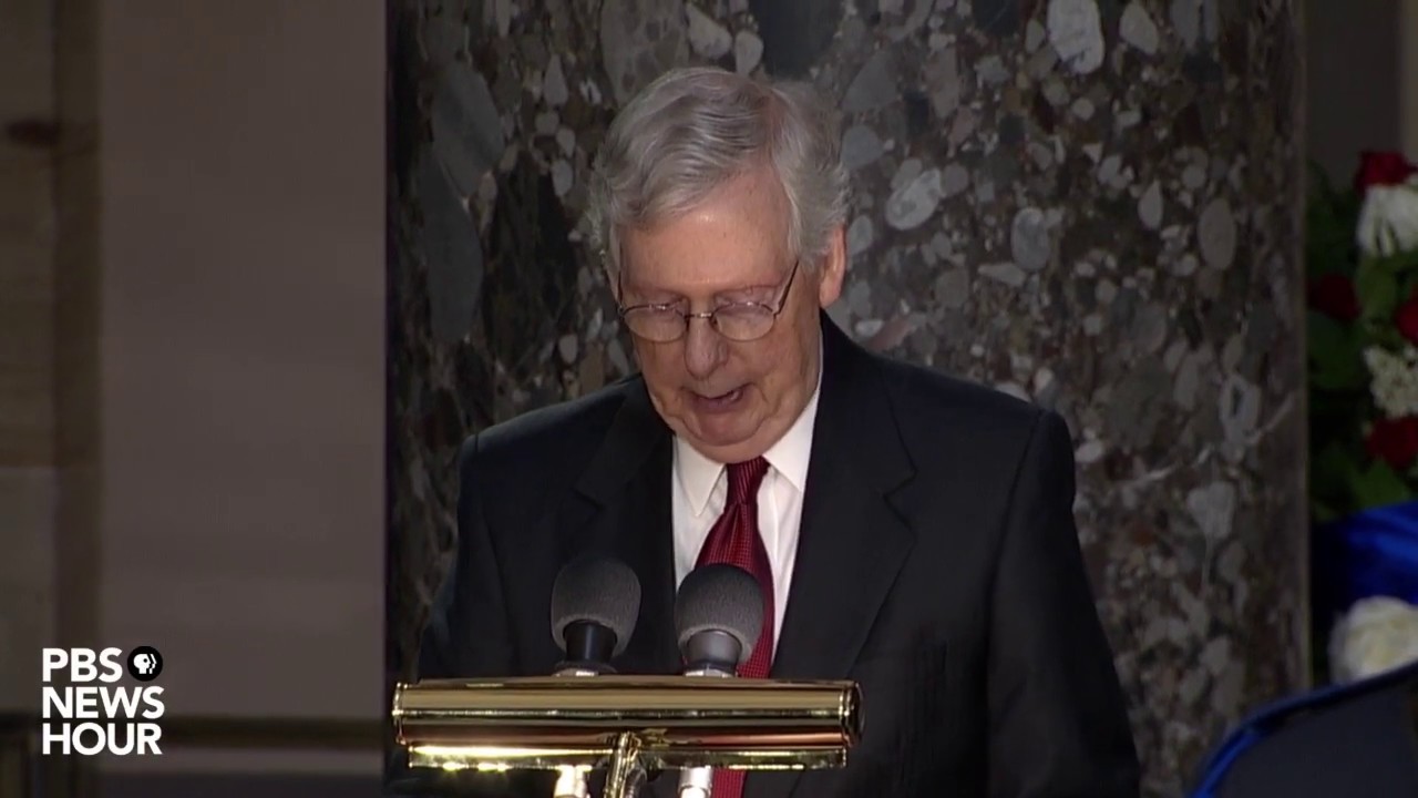 WATCH: Mitch McConnell pays tribute to Rep. Elijah Cummings during memorial at U.S. Capitol