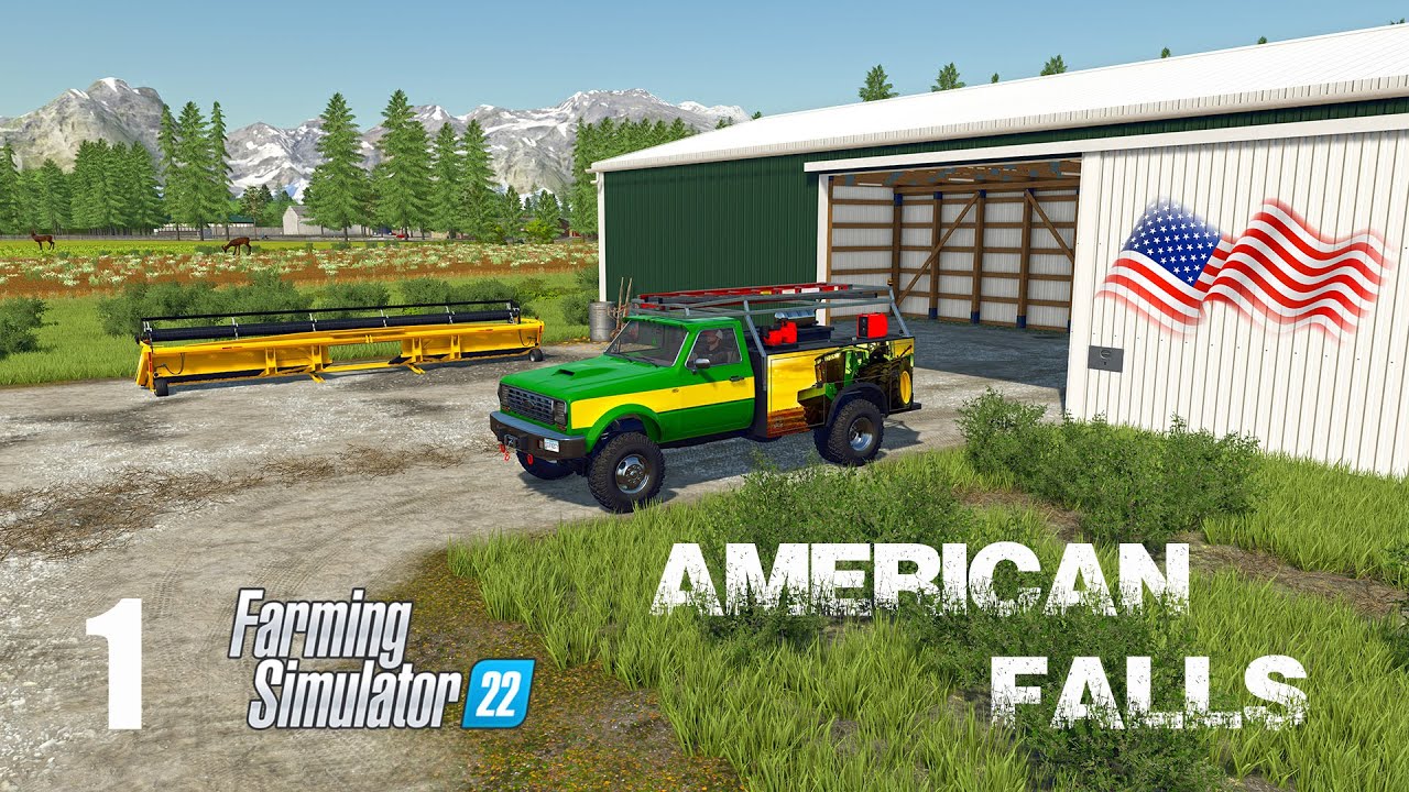 New Map! Checking out American Falls! American Falls Series episode 1 (FS22)