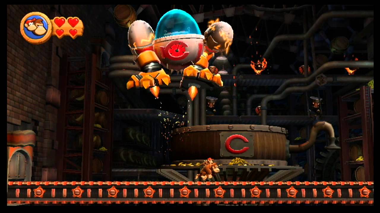 Donkey Kong Country Returns Boss 7 - Colonel Pluck