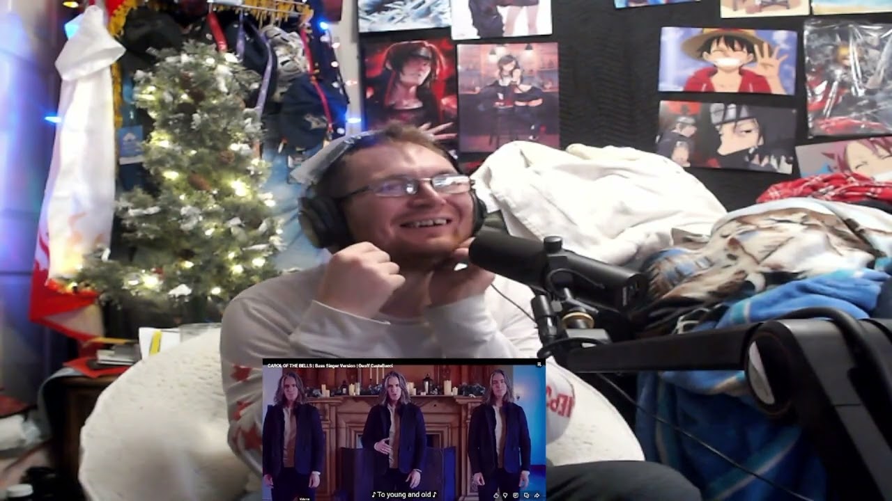 Kingdom reacts CAROL OF THE BELLS | Bass Singer Version | Geoff Castellucci