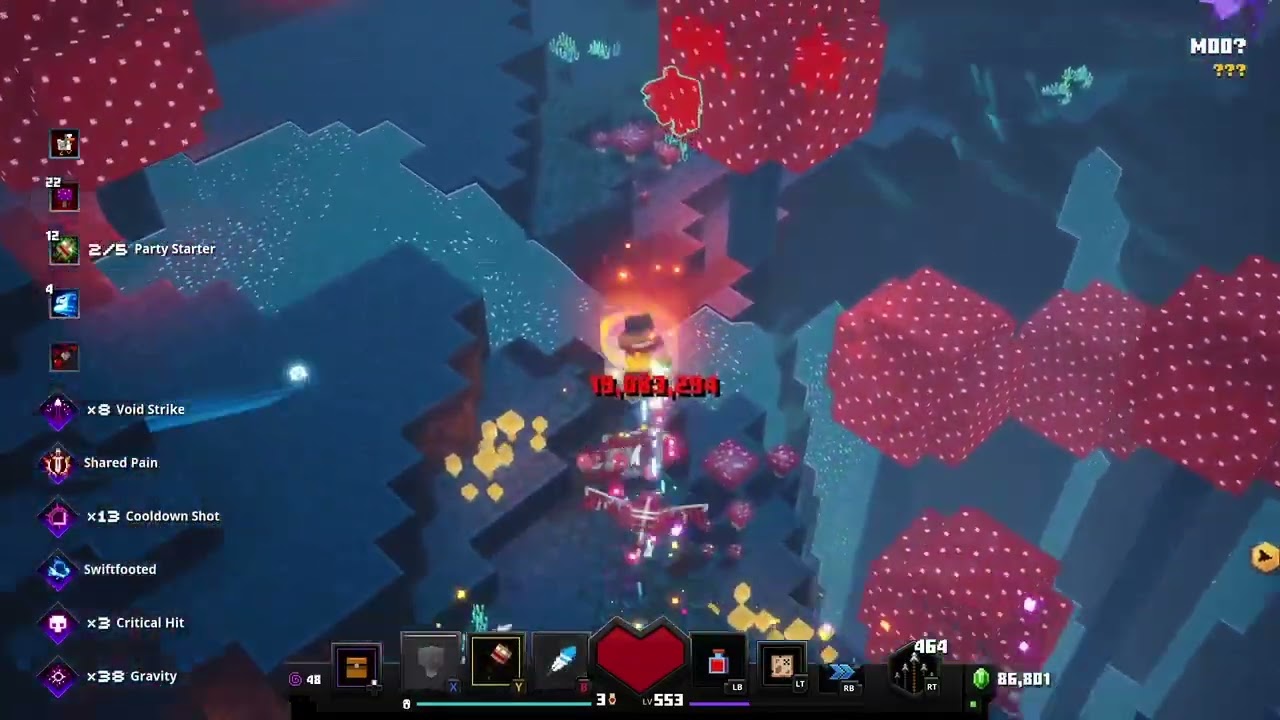 Starless Night Powershaker Build in Minecraft Dungeons