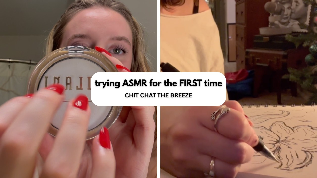 my best friends try ASMR for the FIRST TIME! SO MANY TINGLES!!