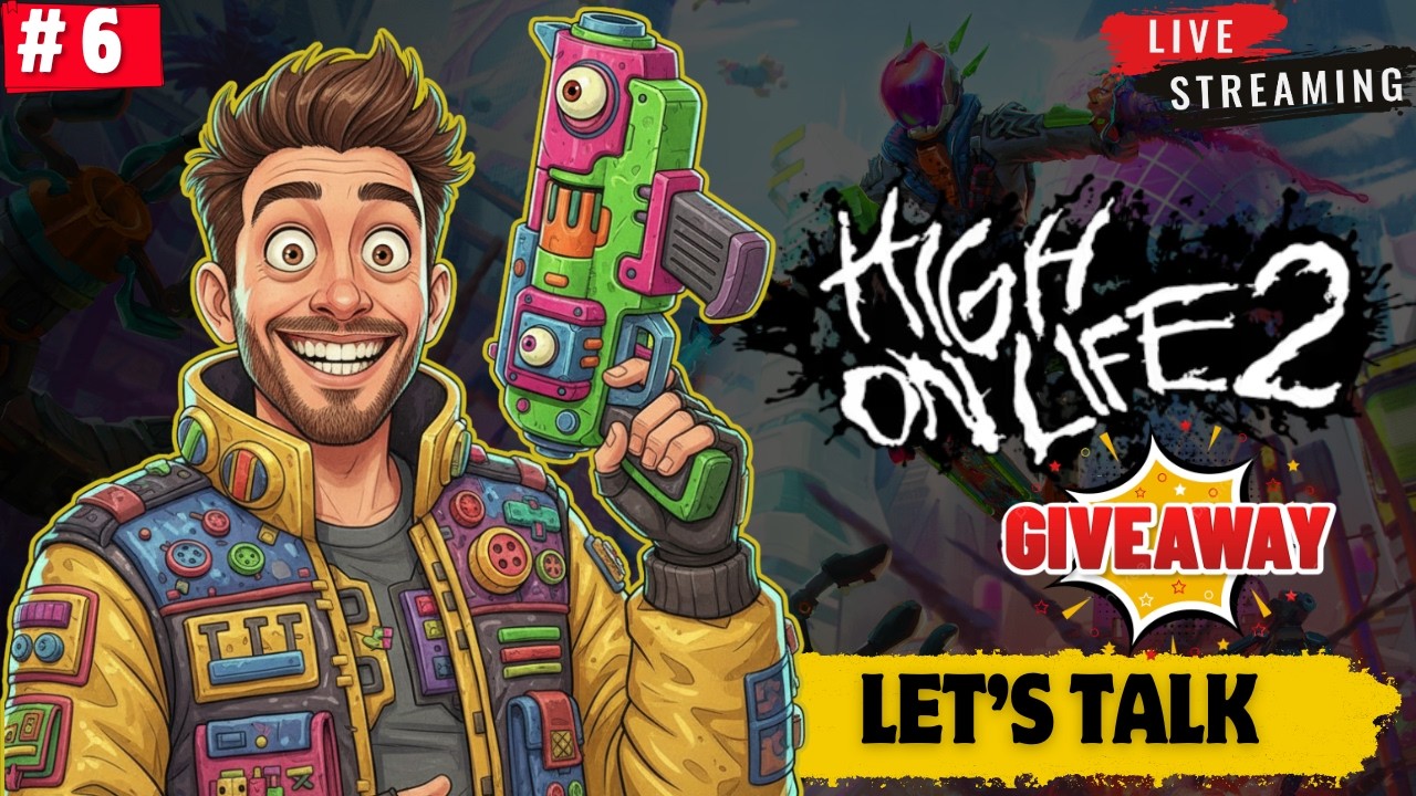 High on Life 2 LIVE 🔥 PS5 Gameplay | GiveAway Special  | day 6