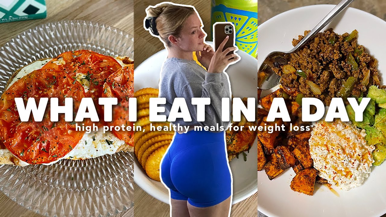 WHAT I EAT IN A DAY (high protein, healthy meals for weight loss)