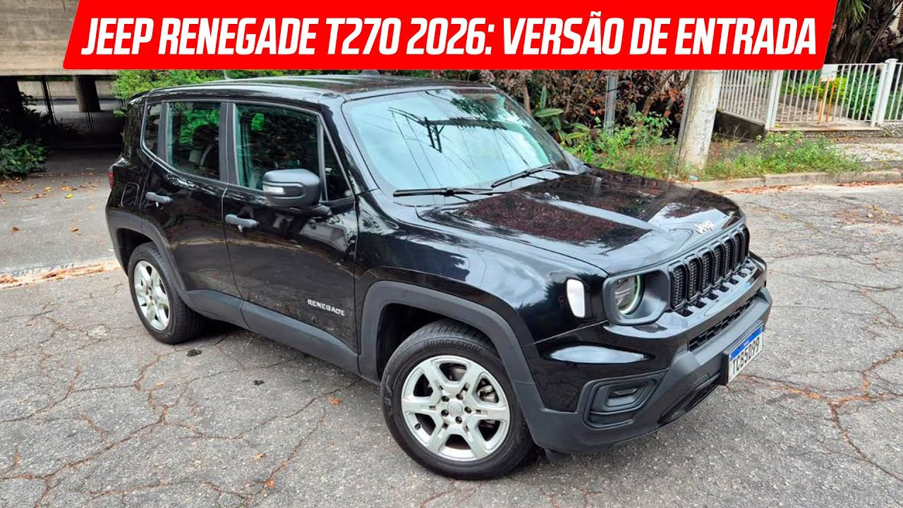 JEEP RENEGADE T270 2026: VERSÃO DE ENTRADA
