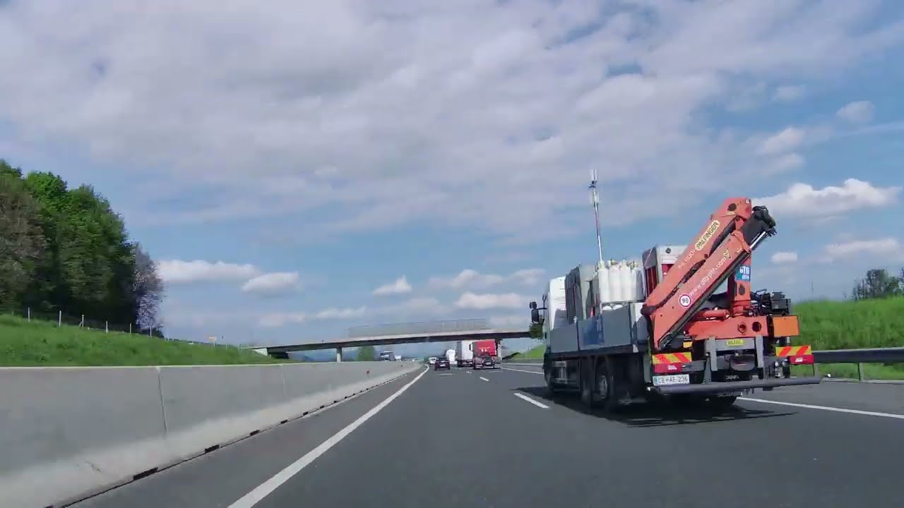 Ljubljana Maribor highway drive 4K