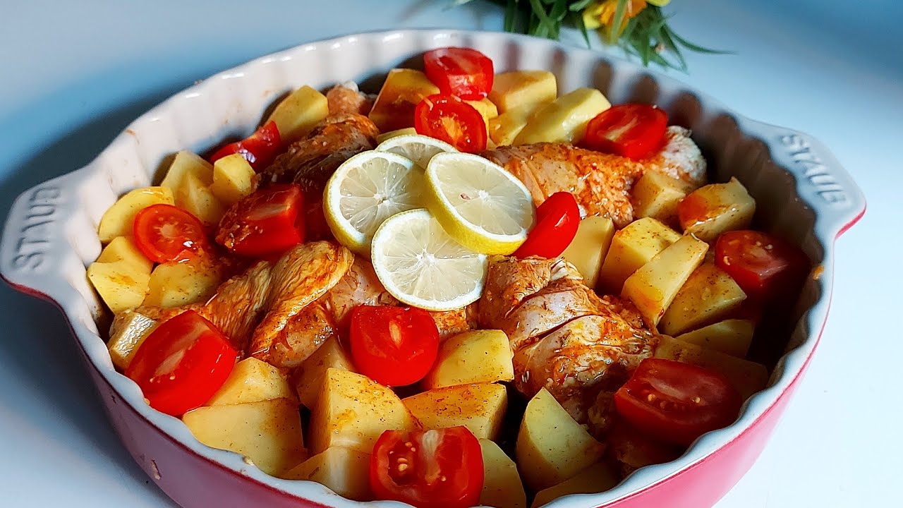 وجبة غذاء أو عشاء سريعة جدا حضريها ب 10دقائق🍗🥔 بمكونات جد اقتصادية ومتوفرة بمطبخك