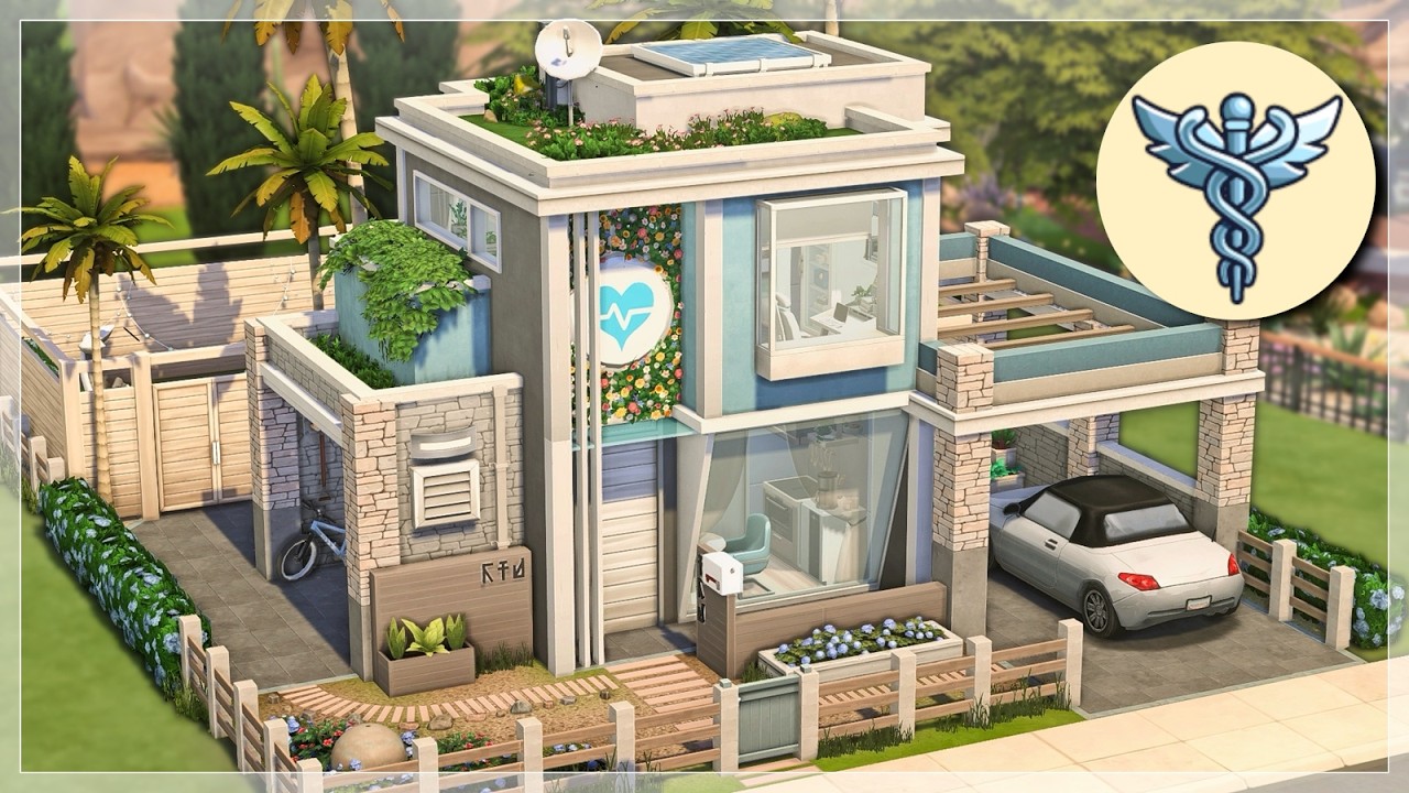 doctors micro home 🩺💊 | the sims 4 speedbuild