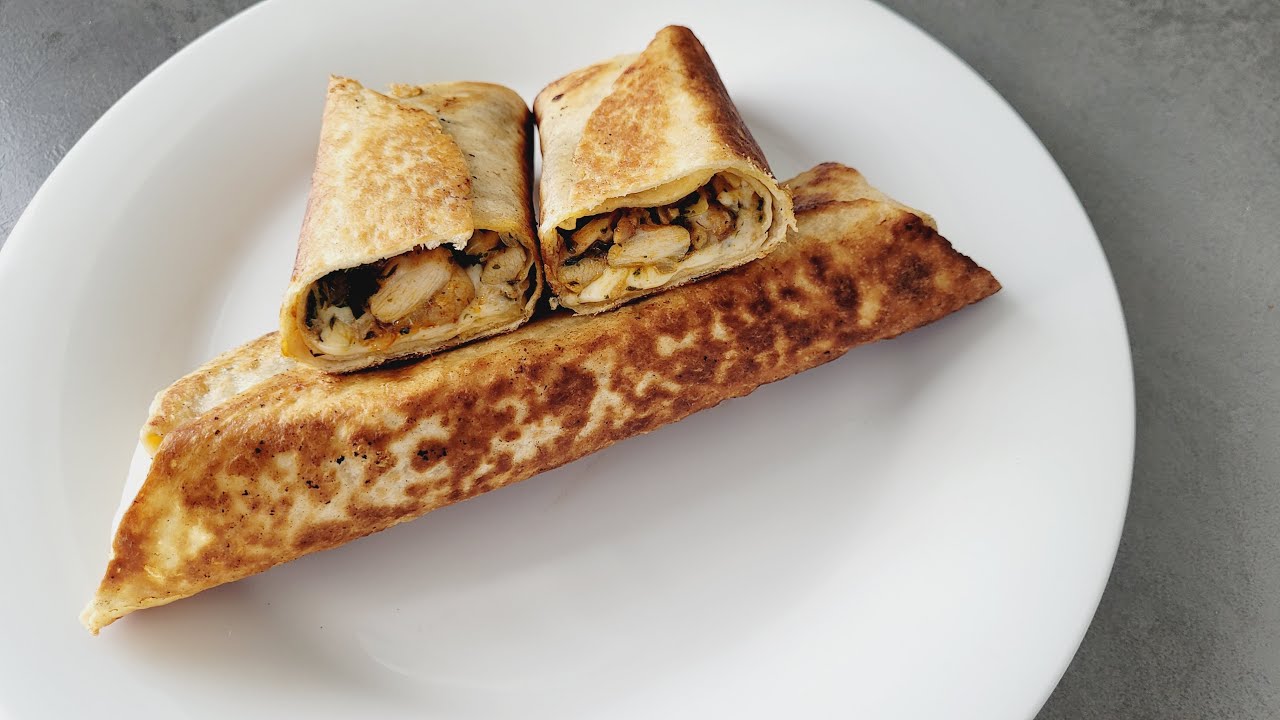 Chicken Wrap, Quick And Easy Recipe By Recipes of the World