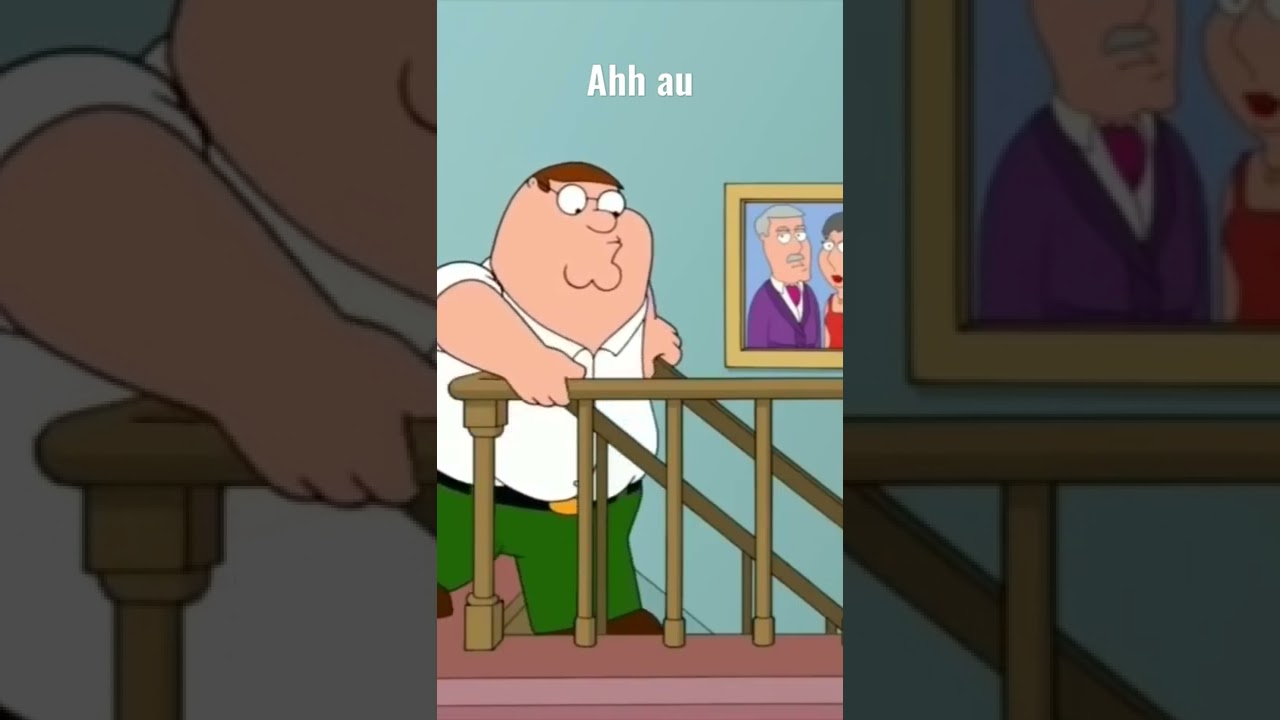Family Guy Peter is falling down the Stairs second time