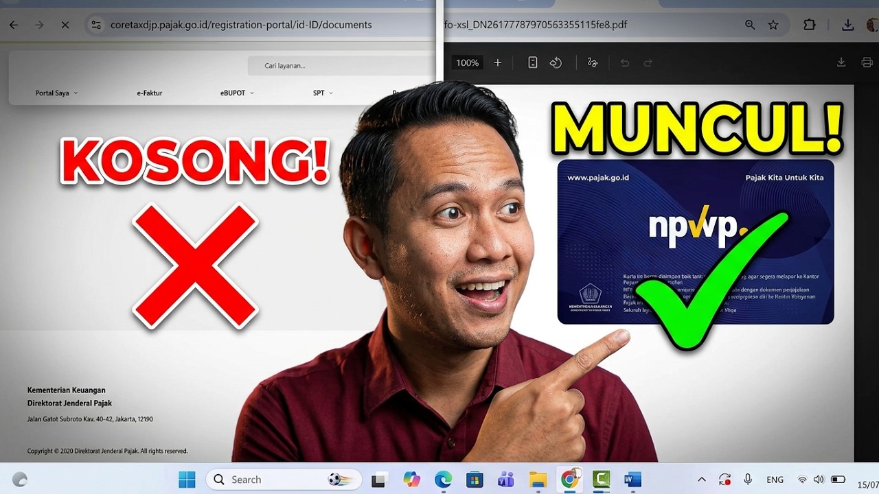Cara Download NPWP di Coretax Terbaru & Solusi Kartu NPWP tidak muncul di Coretax