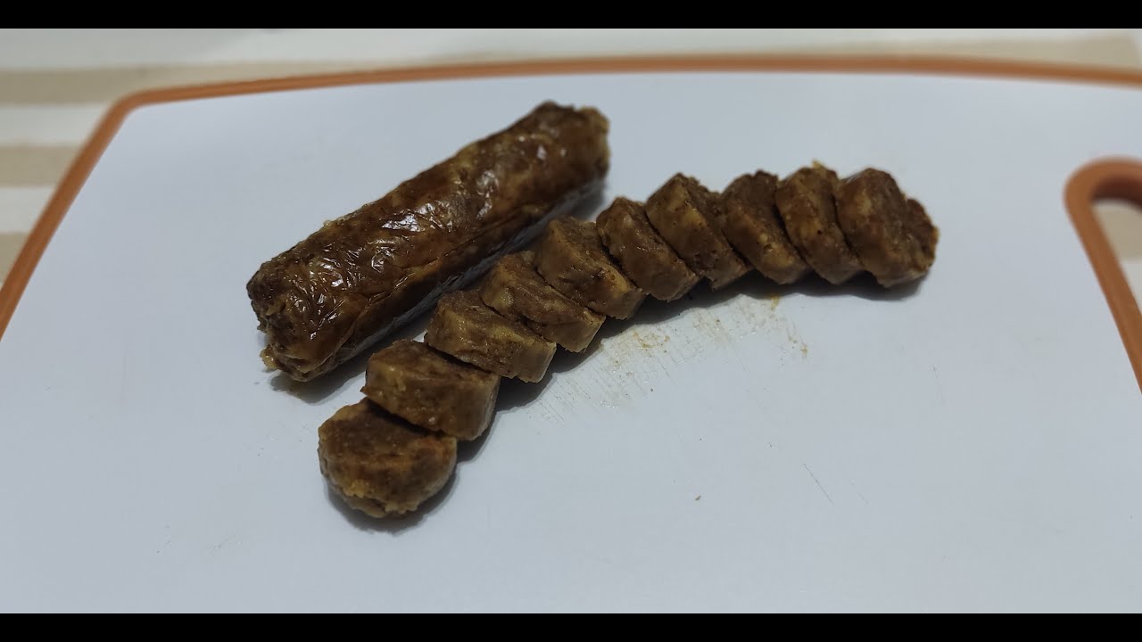 Linguiça vegana. Bora fazer