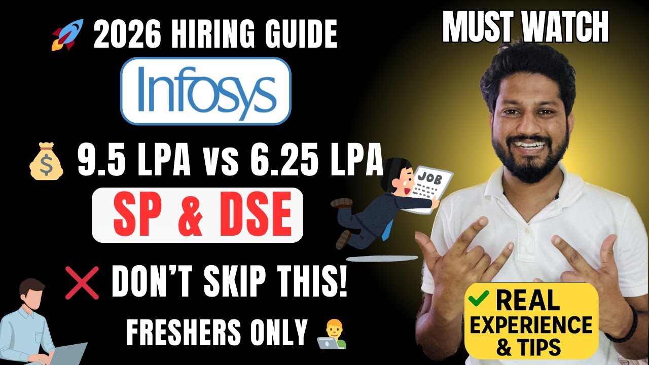 Infosys SP vs DSE Hiring 2026 | Salary, Exam Pattern, Preparation Strategy 🔥