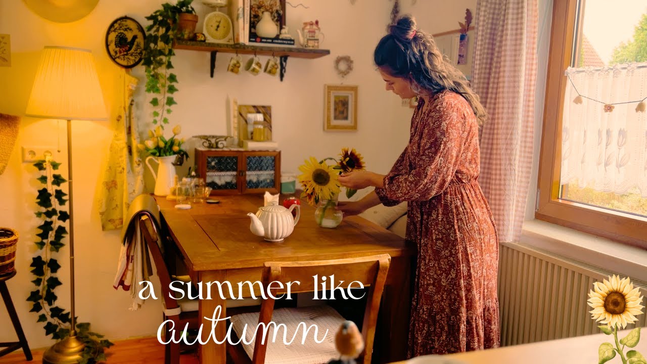 A cosy autumnal summer in the countryside 🌻 | slow living | rainy, chilly days that feel like fall