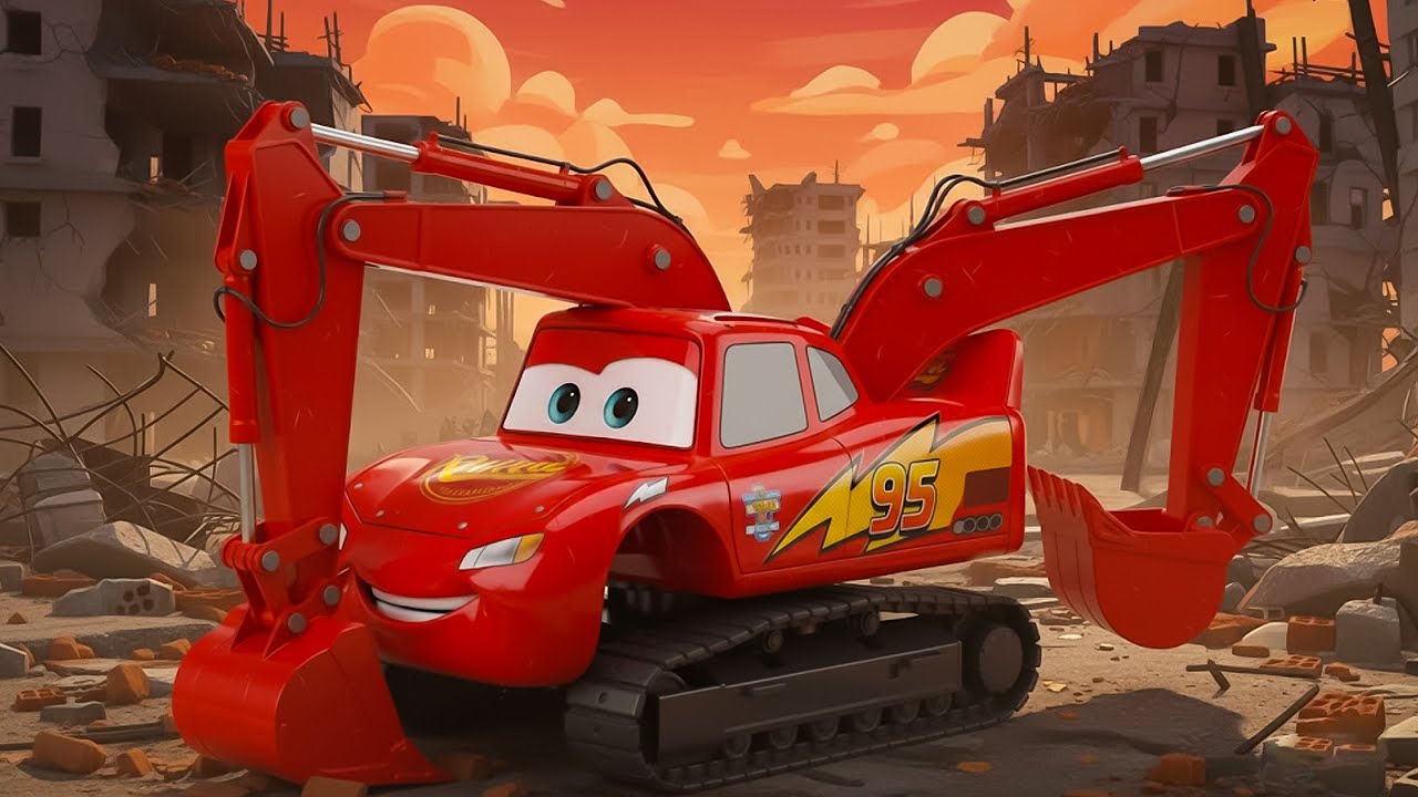 Excavator McQueen Unleashed — Gru’s Cabin, Minions in Hiding [EP3]