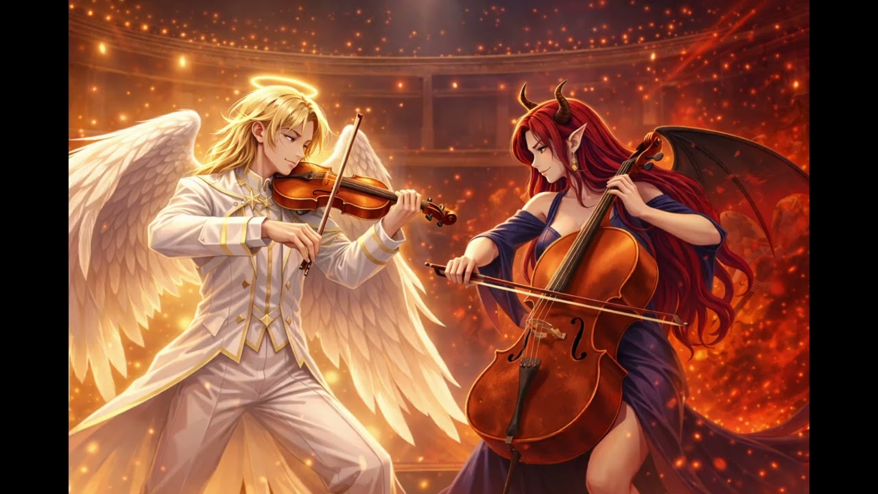 Epic Violin vs Cello Duel  Music for Deep Focus & Study 1 Hour