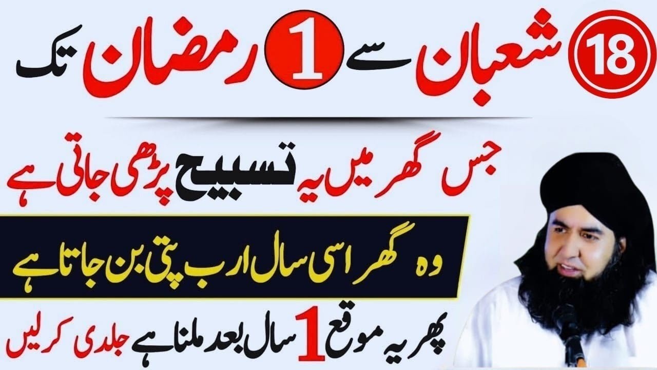 18 Shaban Se Ramzan Tak Ka Wazifa | Rizq, Barkat Aur Maghfirat |Dr.Hamed Shaafi 
