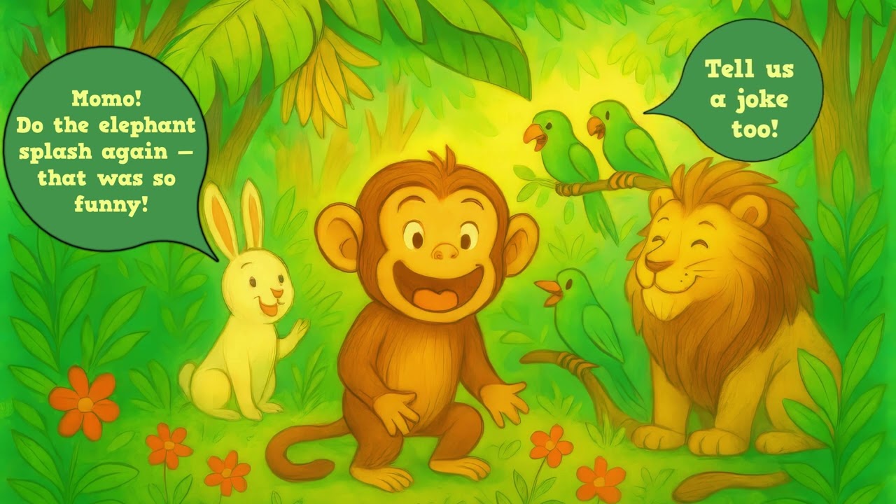 Momo the Monkey: The Jungle's King of Happiness | Heartwarming Moral Story for All Ages
