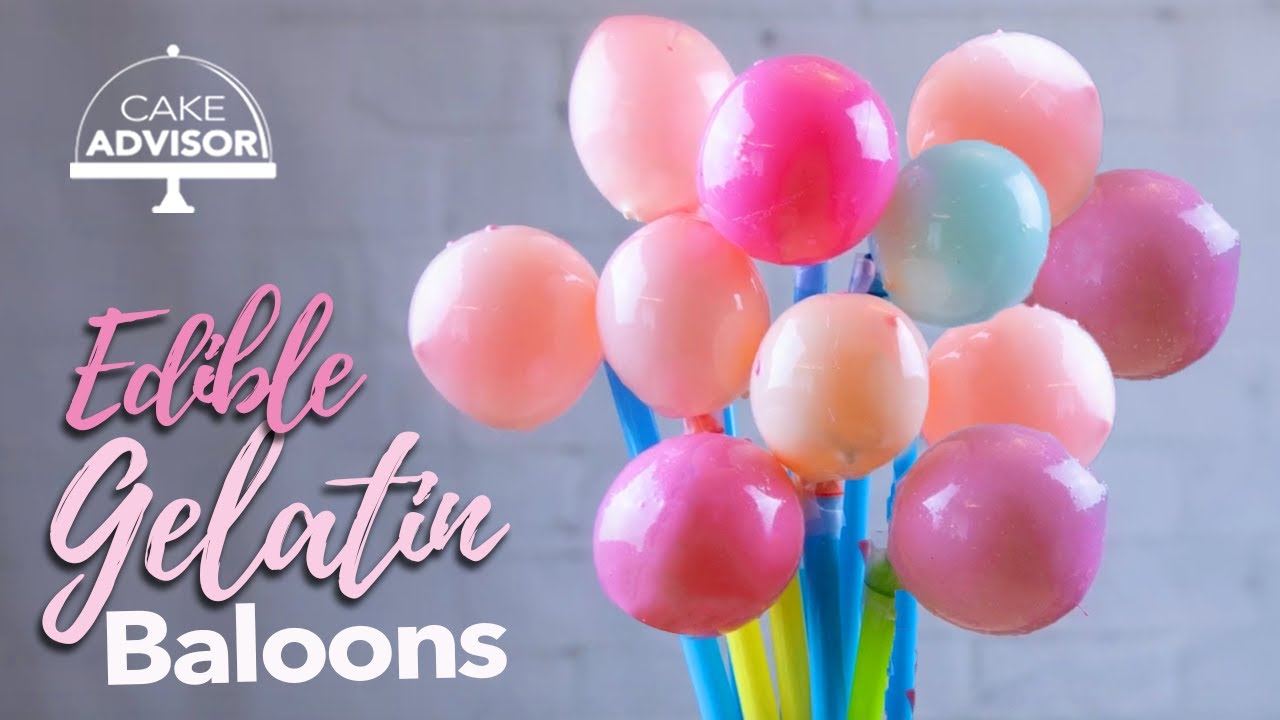 Gelatin bubbles | Edible balloons | Balloon cake topper | Balloon cake decorations