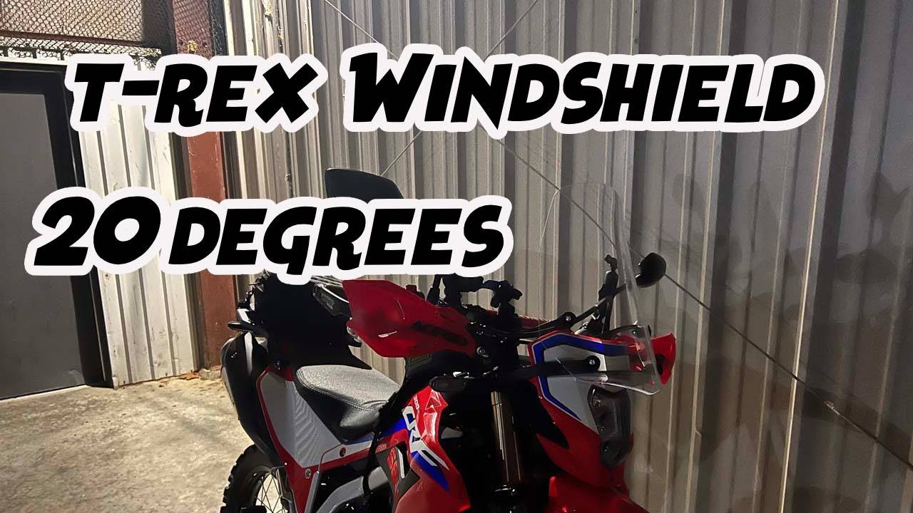 20 Degrees with the T-Rex Racing Windshield Honda CRF300L #motorcycle
