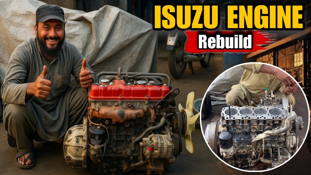 ISUZU Engine Rebuild || Diesel Engine Full Rebuild Process || ISUZU 4JB1 Engine Restoration