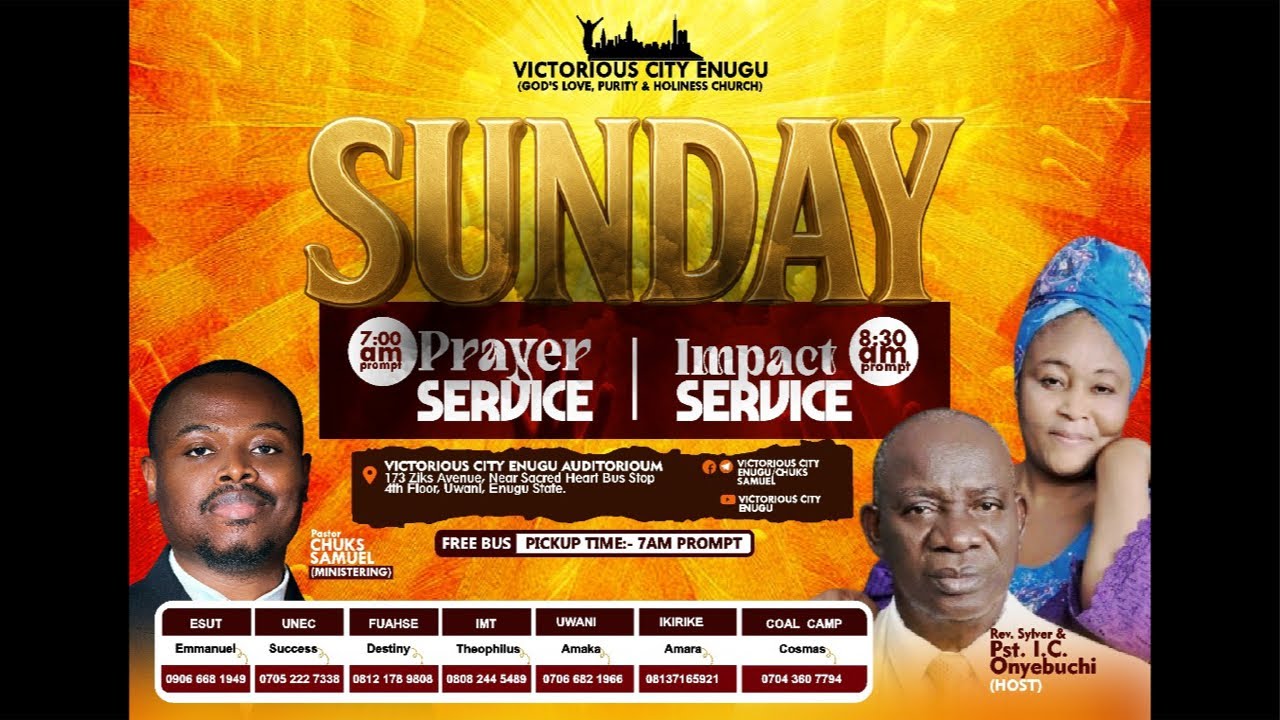 SUNDAY IMPACT SERVICE WITH PST CHUKS SAMUEL