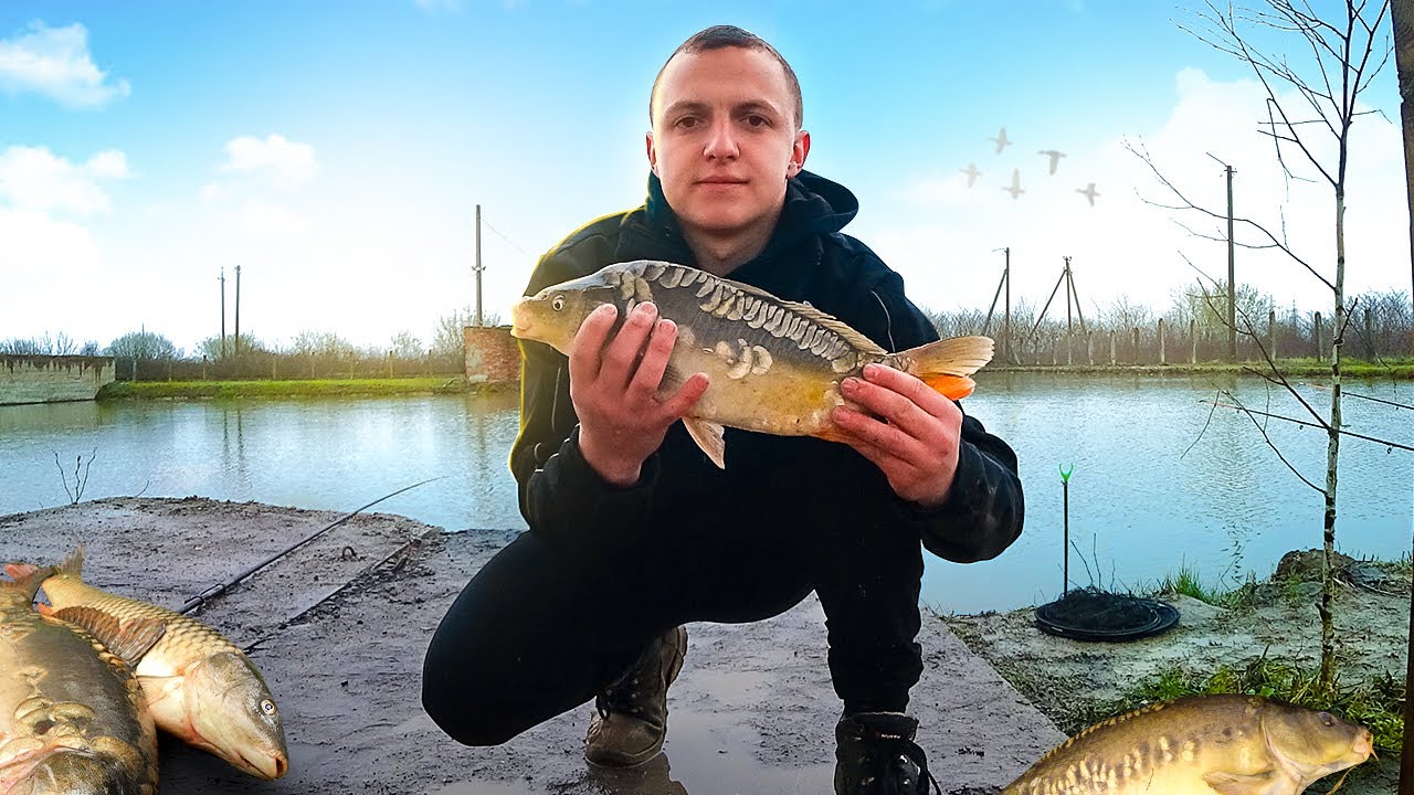 Ловля карпа весною! Перша рибалка в 2023 році на карпа!