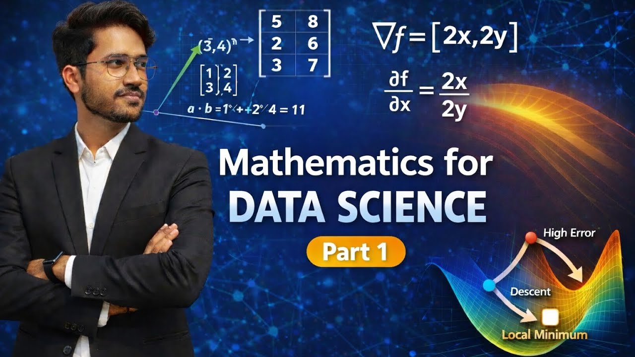 Linear Algebra for Machine Learning: Understanding Data, Vectors & Matrices | ML Prerequisites 1