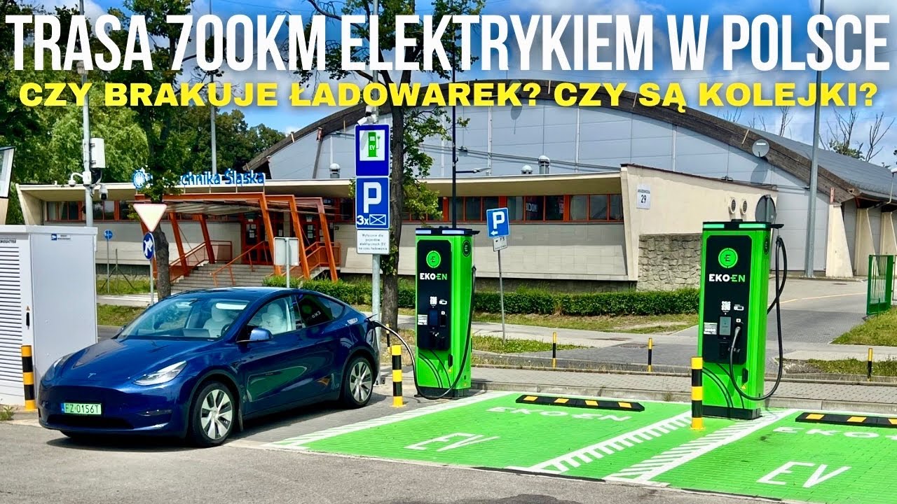 Trasa 700km ELEKTRYKIEM w Polsce - czy brakuje ładowarek? ile to trwa?