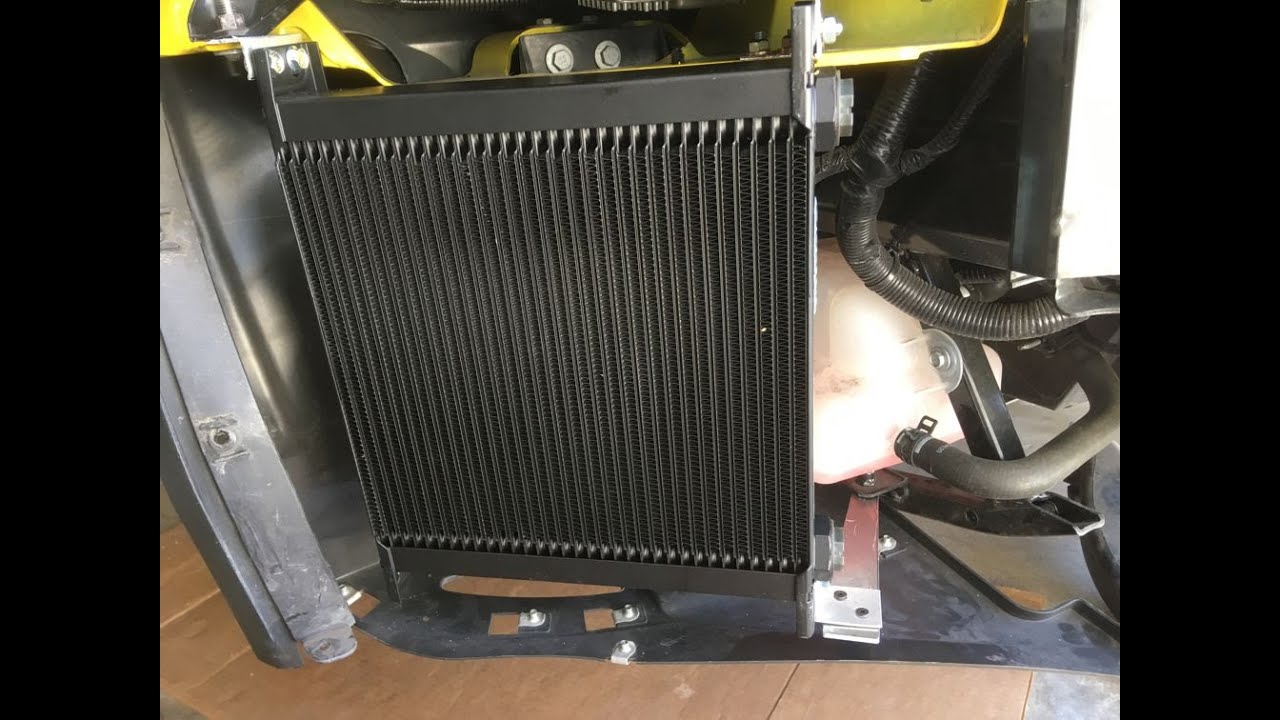 C7 Z06 Part2 Auxiliary Radiator for Oil Cooler DIY