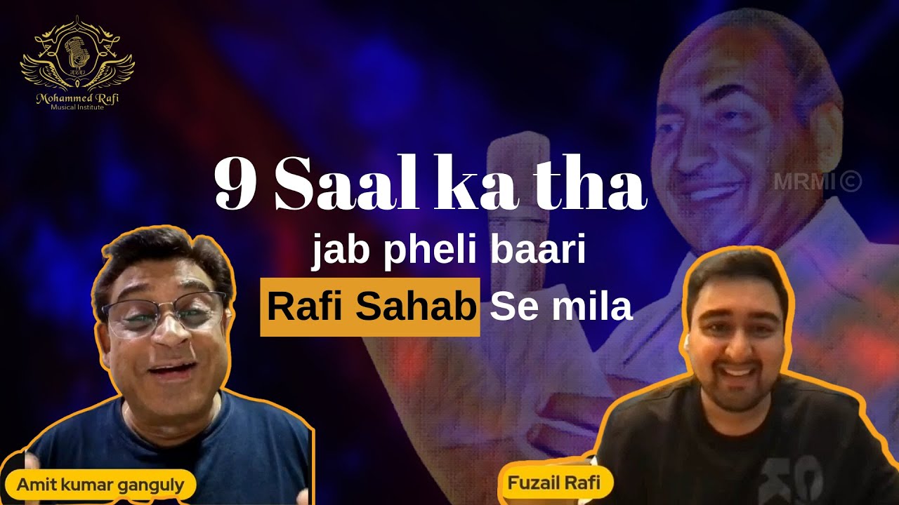 9Saal ka tha jab pehli baar Sahb Se mila~Amit Kumar | Remembering Rafi sahab on his 97th bday | MRMI