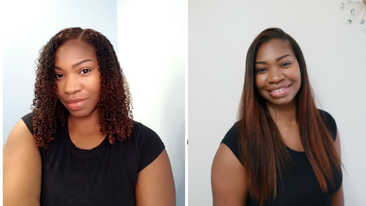 How I Straighten My Curly Hair