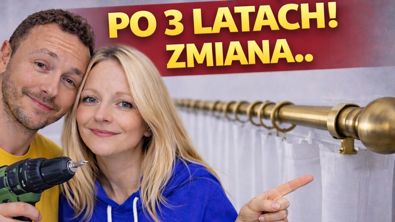 Po 3 latach zmieniamy karnisze w salonie – czy to miało sens?
